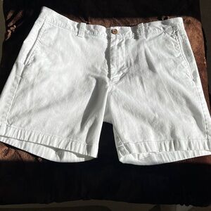 J. Crew 7” Inseam Shorts 34 Women’s White Preppy Casual‎